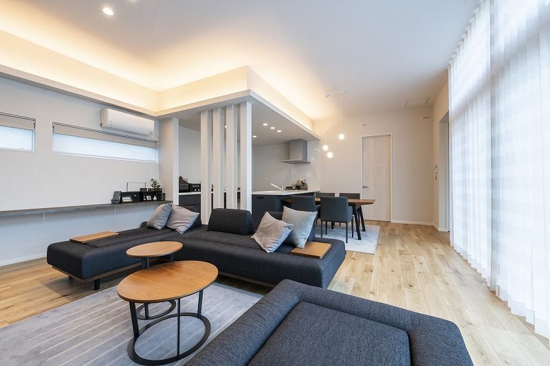 アーキテックプランニング 【ルームツアーあり/江別市/3217万円/3LDK間取図/33.07坪】ハイ天井や大きな窓で開放感を演出した平屋の建築実例画像6