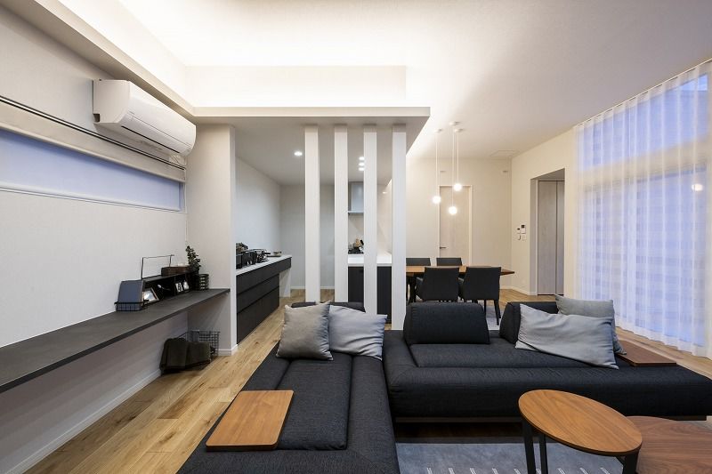 アーキテックプランニング 【ルームツアーあり/江別市/3217万円/3LDK間取図/33.07坪】ハイ天井や大きな窓で開放感を演出した平屋の建築実例画像7