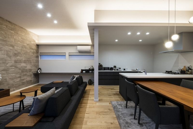 アーキテックプランニング 【ルームツアーあり/江別市/3217万円/3LDK間取図/33.07坪】ハイ天井や大きな窓で開放感を演出した平屋の建築実例画像8