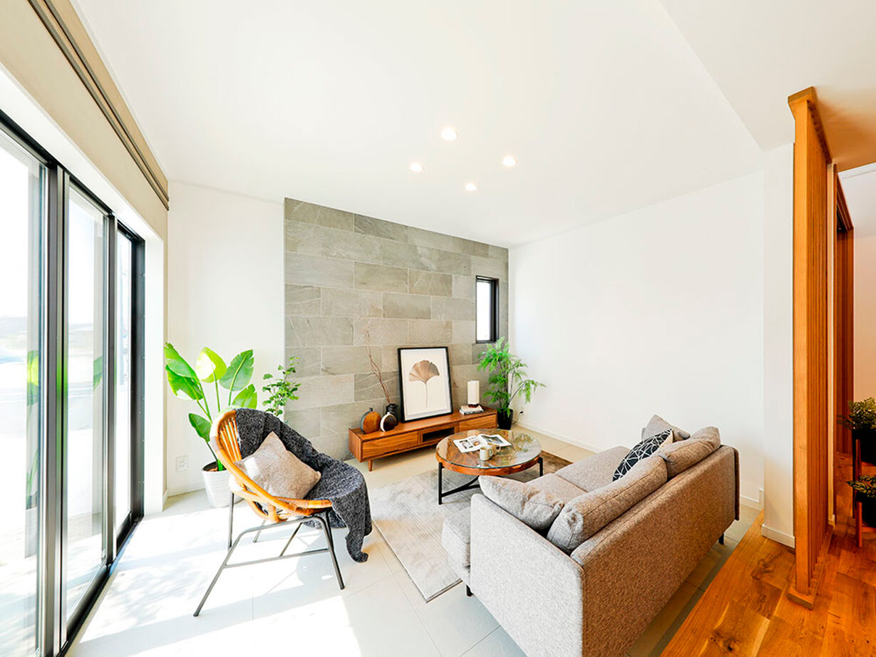 野村工務店 モダンなデザインと生活しやすい機能性を両立。音楽や映像を楽しむ防音室のある家の建築実例画像2