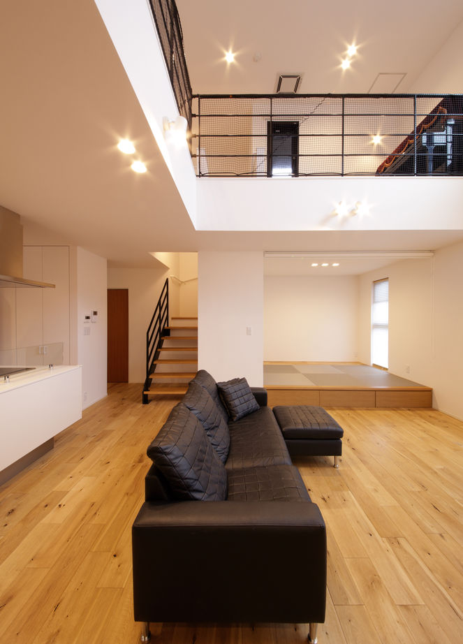 ディー・アンド・エイチ 【福岡/吹抜け/ウッドデッキ/高気密高断熱】憧れのアイランドキッチン　家族がどこにいても気配がわかるの建築実例画像7