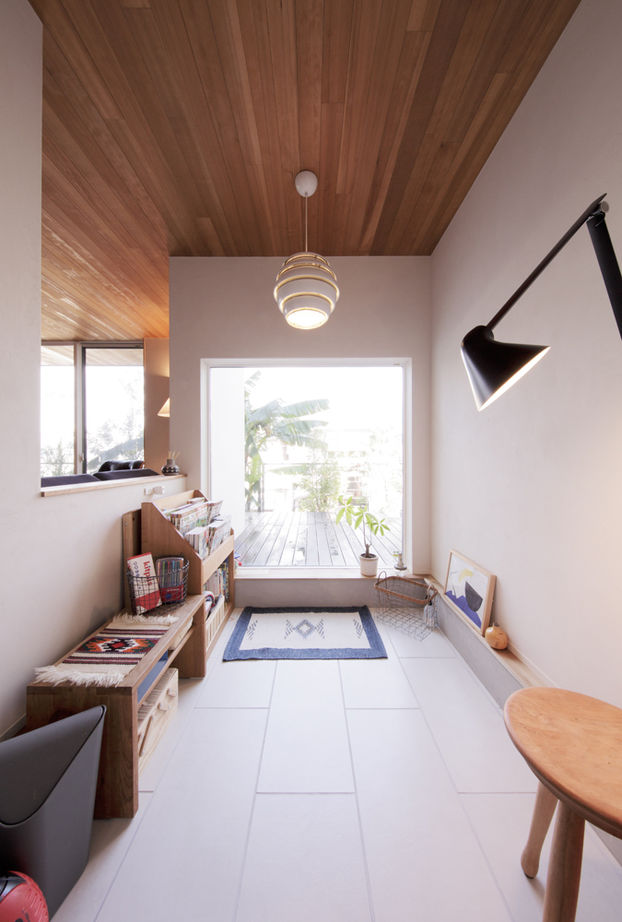 ディー・アンド・エイチ 【福岡市/北欧/ウッドデッキ】外とつながる開放設計＆回遊動線、暮らしやすいアイデアと楽しい仕掛けが満載の建築実例画像6