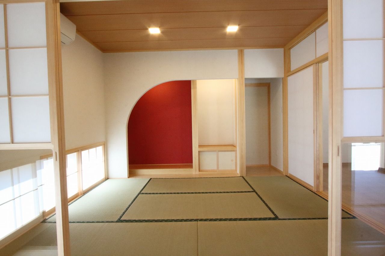 サンホーム 【2000万円台/45.3坪/和風】プライバシーを配慮した和があふれる住まいの建築実例画像2