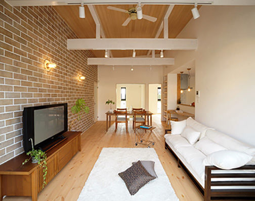 KASHII DESIGN HOME / 香椎建設 【2000～2499万円/平屋/店舗付き住宅/3LDK】真っ白な漆喰が映える。アメリカンスタイルのスイーツショップの建築実例画像7