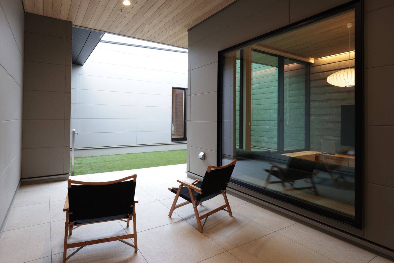 マスケン 【中庭あり/50.5坪/3,500～3,999万円】半屋外の中庭がある平屋の建築実例画像7