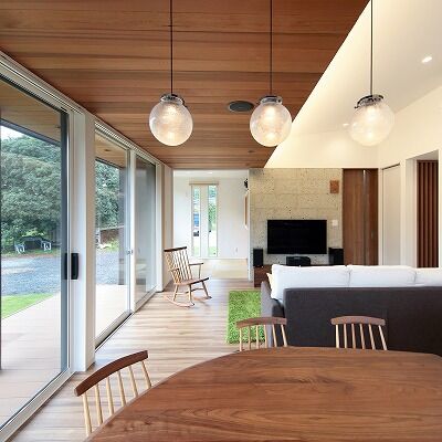 マスケン 【平屋/40.5坪/3,500～3,999万円】ワイドビューで景色が溶け込む。光を意識した癒しの平屋の建築実例画像3