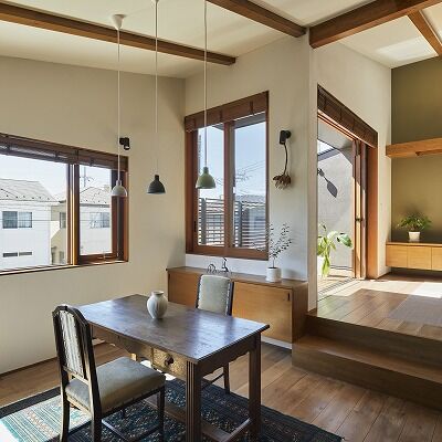 マスケン 片流れ屋根でスタイリッシュ。シンボルツリーのある中庭に癒される賃貸併用住宅の建築実例画像4