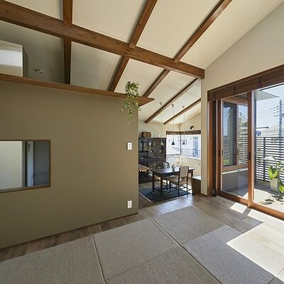 マスケン 片流れ屋根でスタイリッシュ。シンボルツリーのある中庭に癒される賃貸併用住宅の建築実例画像5