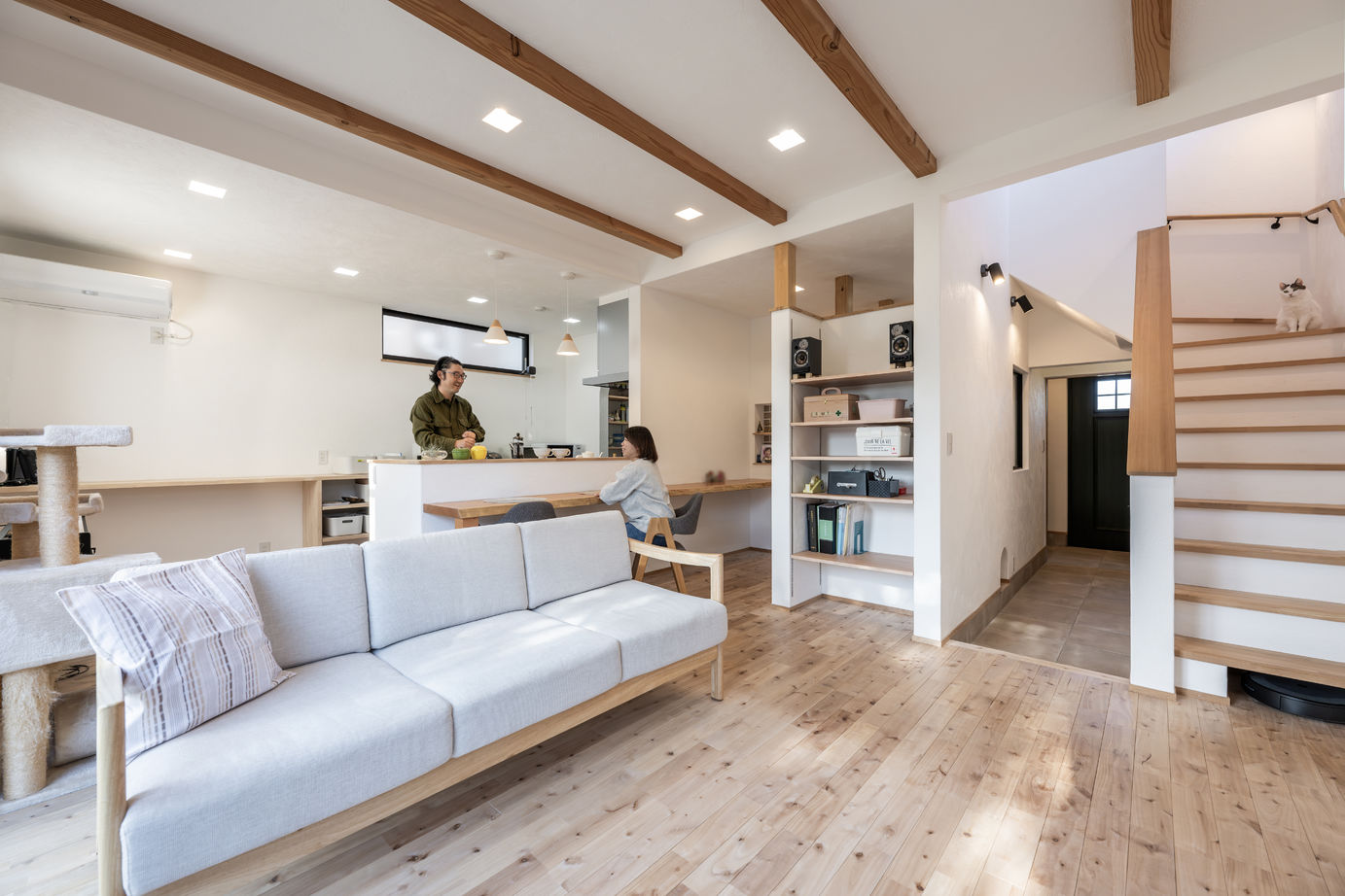 コーヨーテック＜無添加住宅＞ 【無添加住宅/兵庫県/2000万円台】お家時間がドラマチックに変化。素材で、間取りで、デザインで実現の建築実例画像