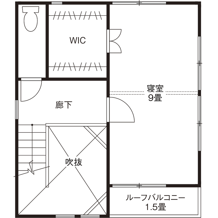 リブート 【3階建て／18坪／間取図有り】自然素材をたっぷり使った開放的な３階建て。鎌倉の四季を感じる暮らしの間取り図（2LDK）3階