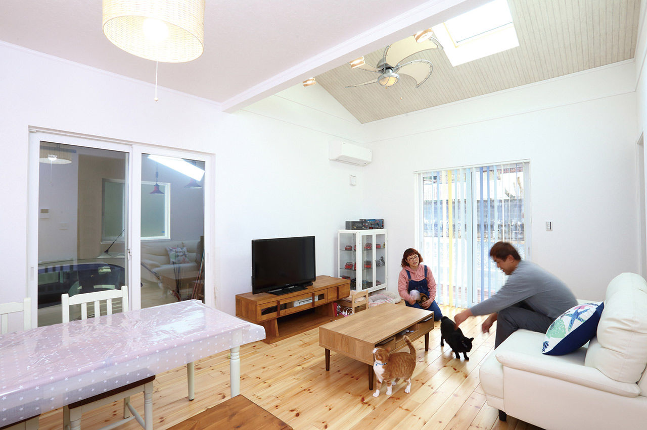 セルコホーム福岡西・宗像（福岡住宅） 猫5匹、犬２匹と暮らす平屋のハワイ風ガレージハウスの建築実例画像2