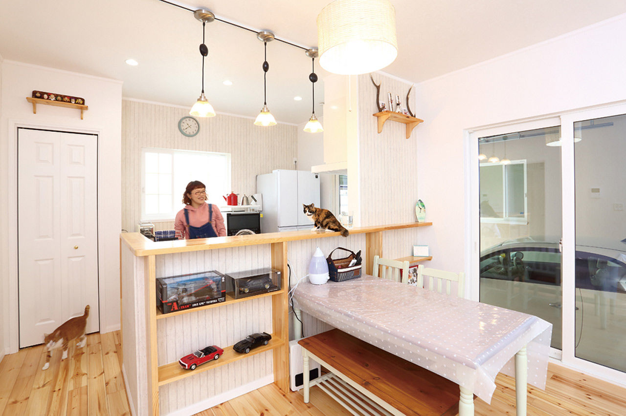 セルコホーム福岡西・宗像（福岡住宅） 猫5匹、犬２匹と暮らす平屋のハワイ風ガレージハウスの建築実例画像3