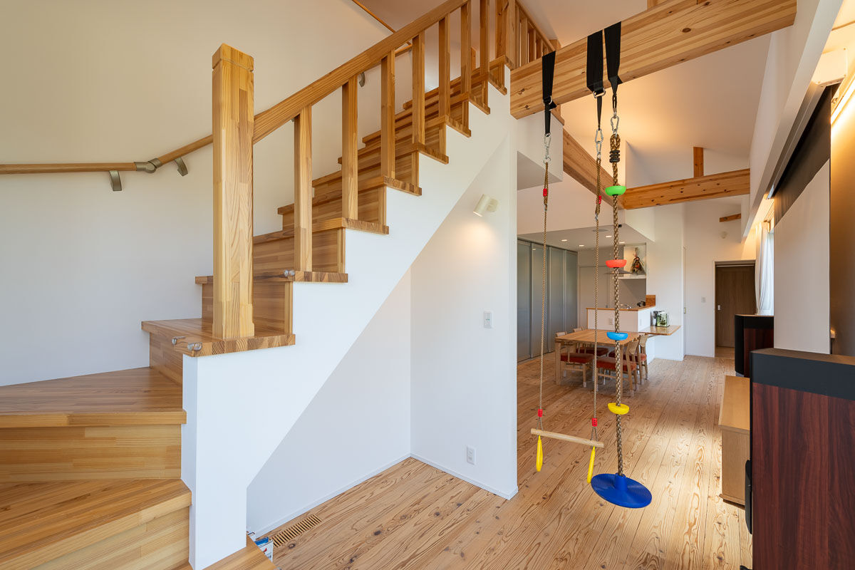 運船建設 【平屋×ボルダリング】家の中で子どもが活発に過ごせる家の建築実例画像5