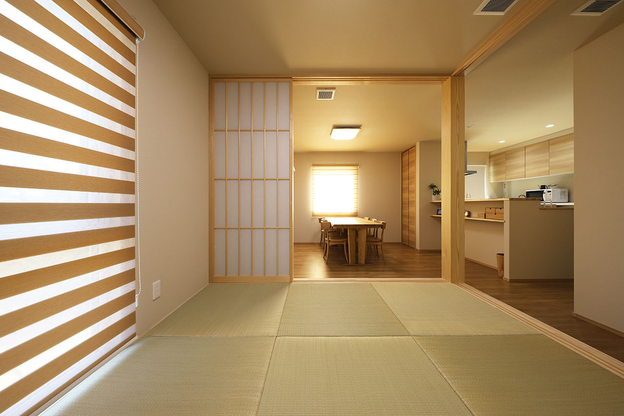 松栄ホーム 【3000万円台×純和風】二世帯住宅を前提にした家づくり。住まいに庭を取り込み、視界が開くデザインを提案の建築実例画像3