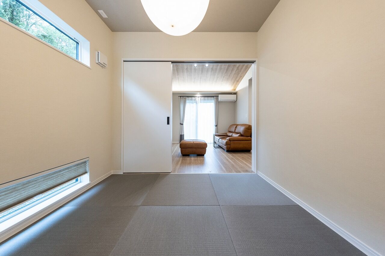 渡辺建設（パナソニックビルダーズグループ） 【沼津市／太陽光／蓄電池／ガレージ】愛猫と快適に暮らすキャットウォークのある平屋の住まいの建築実例画像5