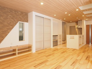 フォルトーナ 細長い立地に広い住空間を創出した、高気密高断熱の温度差が少ない快適な住まいの建築実例画像2