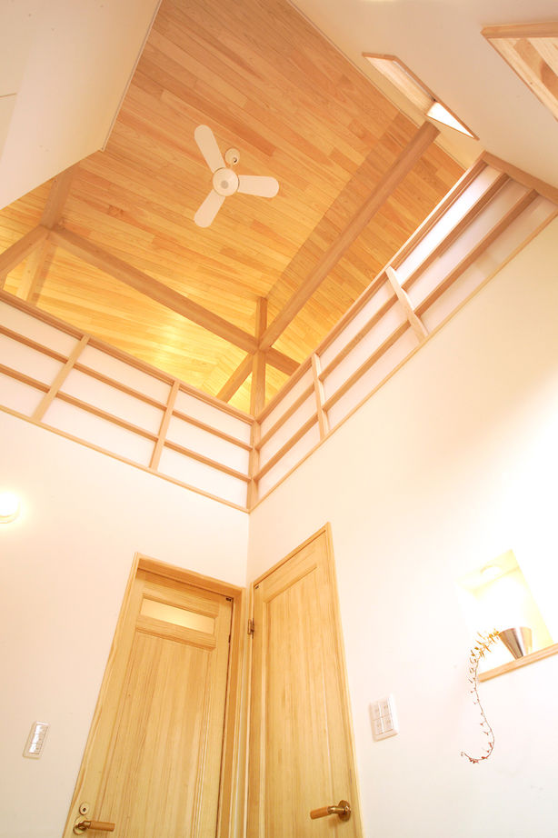 ジェイ・ケイ・ハウス（いわき・北茨城） 【いわき／吹き抜け／30坪以下】ガルバリウム・木目・塗り壁を組み合わせた外観で個性を演出した家の建築実例画像4