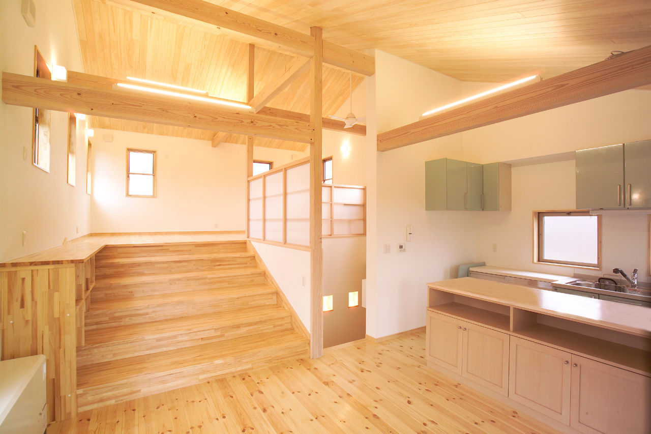 ジェイ・ケイ・ハウス（いわき・北茨城） 【いわき／吹き抜け／30坪以下】ガルバリウム・木目・塗り壁を組み合わせた外観で個性を演出した家の建築実例画像6