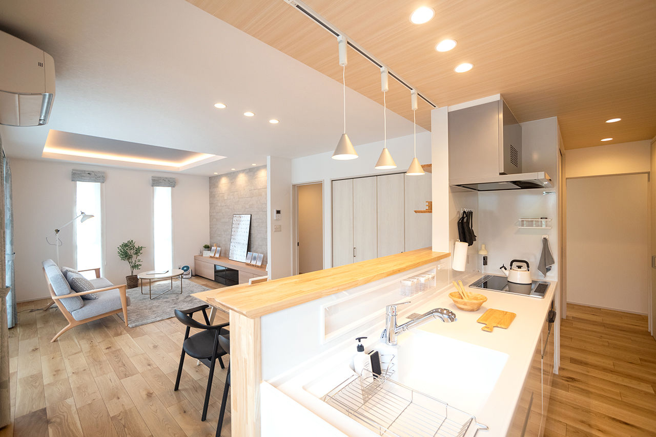 To-Be Home 太田建設（米沢エリア） 【米沢市/4000万円台/平屋/ビルトインガレージ】冬の雪に悩まされず、家事・子育てしやすい快適な住まいの建築実例画像4