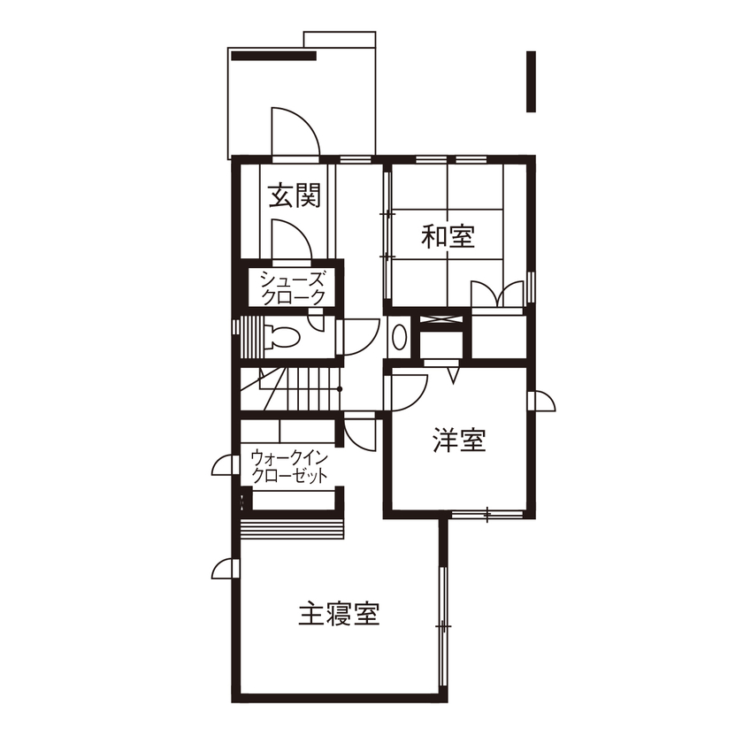 三井ホーム 【30坪台/間取り図有/２階リビング】シンプルで上質だから居心地がいい、オープン設計で快適に暮らすの間取り図（4LDK）1階