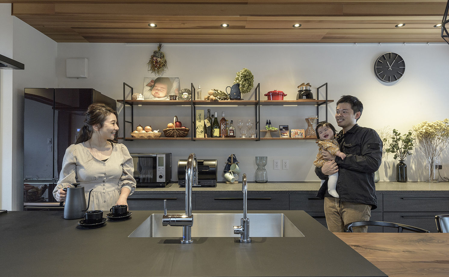 三井ホーム 【30坪台/間取り図有/２階リビング】シンプルで上質だから居心地がいい、オープン設計で快適に暮らすの建築実例画像3