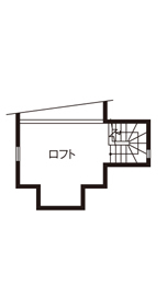 デザオ建設 【京都｜30坪台｜2000万円台｜間取り図有】ビルトインガレージと緑を借景としてデザインの間取り図（3LDK）ロフト