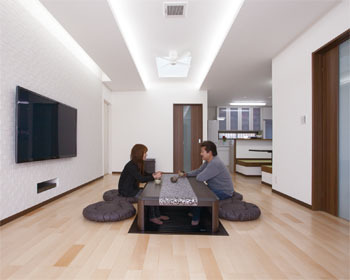 和奏建設〔わかなけんせつ〕 広々リビングにこだわりを。 断熱性能に優れた平屋の建築実例画像3