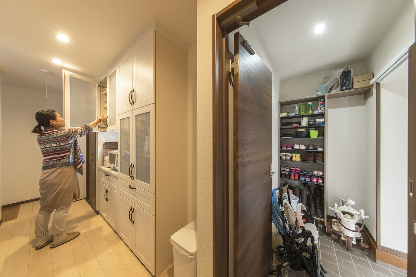 和奏建設〔わかなけんせつ〕 収納豊富＆便利な動線が嬉しい。一年中快適な外張り断熱の平屋の建築実例画像3