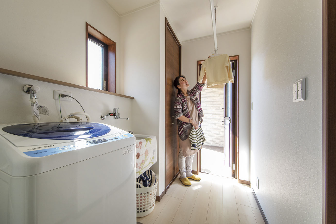 和奏建設〔わかなけんせつ〕 収納豊富＆便利な動線が嬉しい。一年中快適な外張り断熱の平屋の建築実例画像5