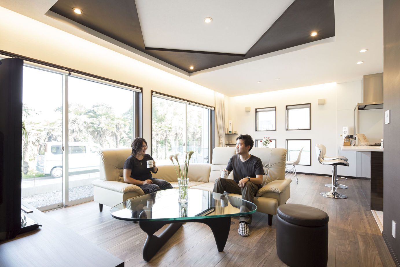 和奏建設〔わかなけんせつ〕 家の雰囲気も住み心地も満足。展示場を参考にした「隠し部屋」のある家の建築実例画像2