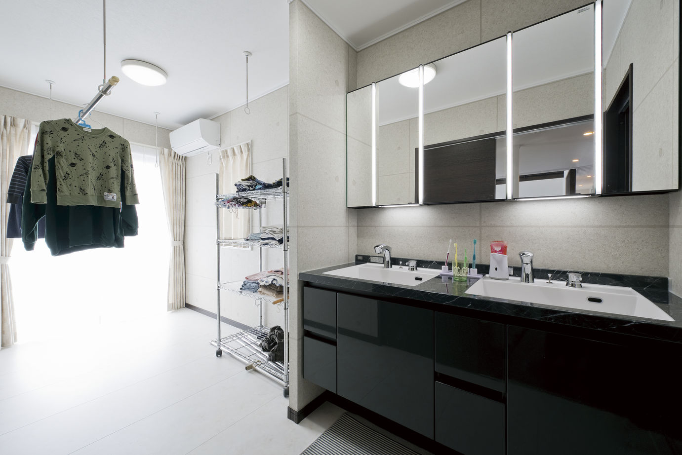 和奏建設〔わかなけんせつ〕 夏も冬もエアコン一台で快適に。家族がLDKに自然と集まる平屋の建築実例画像5