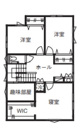 和奏建設〔わかなけんせつ〕 暮らしやすいアイデアが満載！高い断熱性×耐震性で安心安全の家の間取り図（4LDK）2階