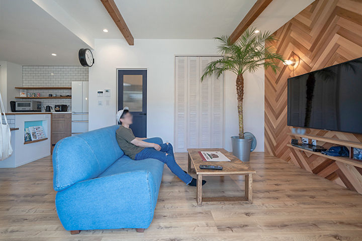 ファーストステージ　一級建築士事務所 【1900万台/リゾート/ハンモック/タイル/】ヤシが似合うカリフォルニアスタイルの家の建築実例画像5