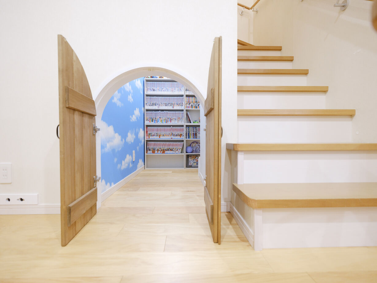 雑貨が似合う家ビスコッティハウス 【３LDK/35坪】隠し扉のある遊び心溢れる薪ストーブの家の建築実例画像8