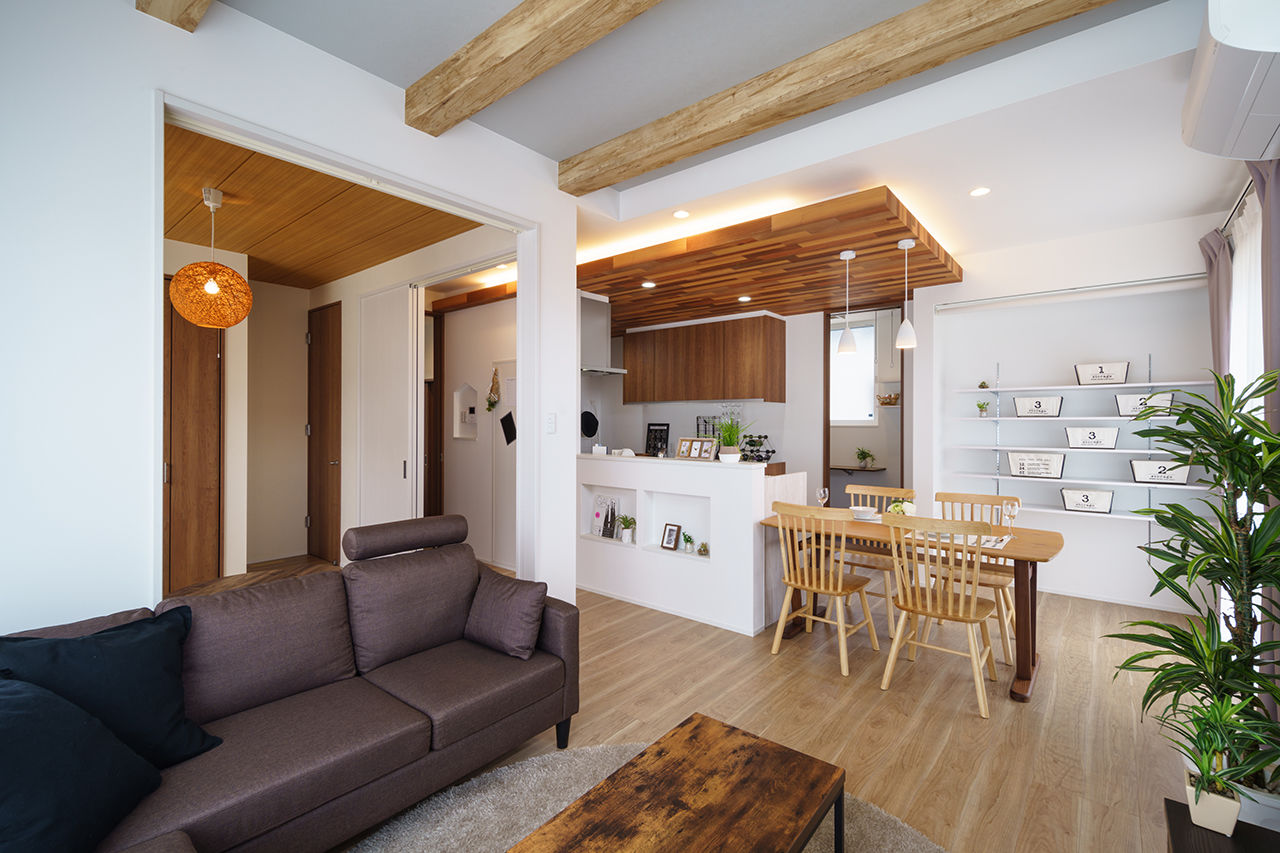 Yoshikawa architecture/吉川建築 【家事ラク動線｜ウッディテイスト｜適材適所の収納術｜造作家具】さまざまな工夫で子育ても楽しくの建築実例画像3