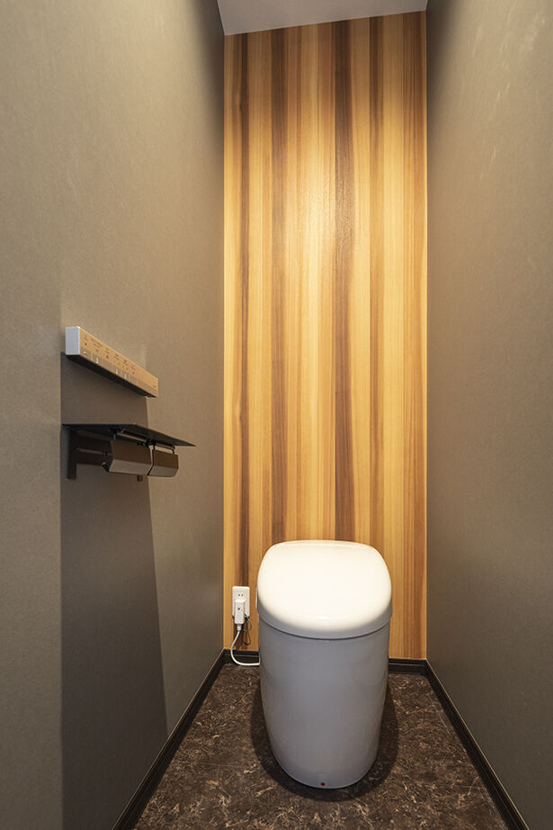 ヤマノ【埼玉県】 【平屋／ランドリースペース／間取図】多彩な素材が組み合わされたラグジュアリーな平屋の建築実例画像15