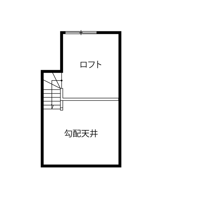 タスク（ユニバーサルホーム半田店） 【半田市｜1000万円台｜平屋｜間取り図有】地熱床暖房の快適性にゾッコン！＋α空間有スキップフロアの平屋の間取り図（2LDK）ロフト