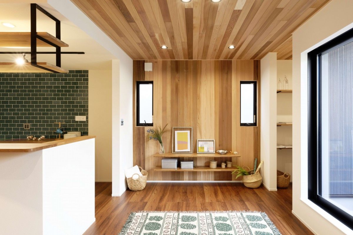 シーキューブ 【ビルドインガレージ／3階建て／狭小／10坪台】素材そのものを感じるアウトドア風ヴィンテージハウスの建築実例画像5