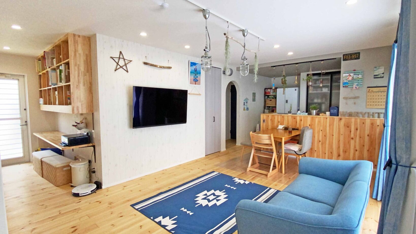 シーキューブ 【羽曳野市／約26坪の平屋／４LDK】ラクラク家事動線。ウッドデッキのある西海岸風の平屋の建築実例画像4