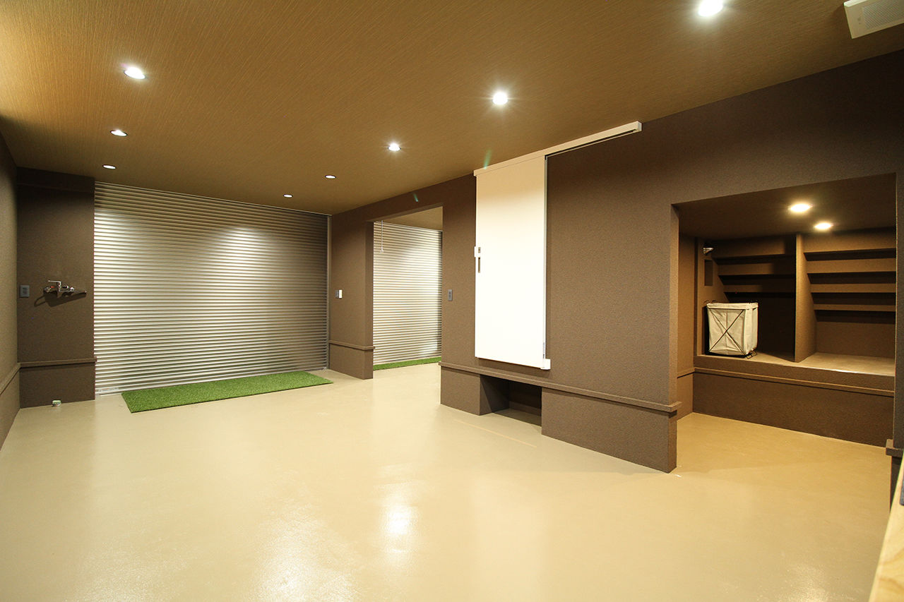 Kocoro house 【50坪以上の土地｜栗東市｜間取り図有】リビングスキップフロアと屋根付きアウトドアバルコニーのある家の建築実例画像7