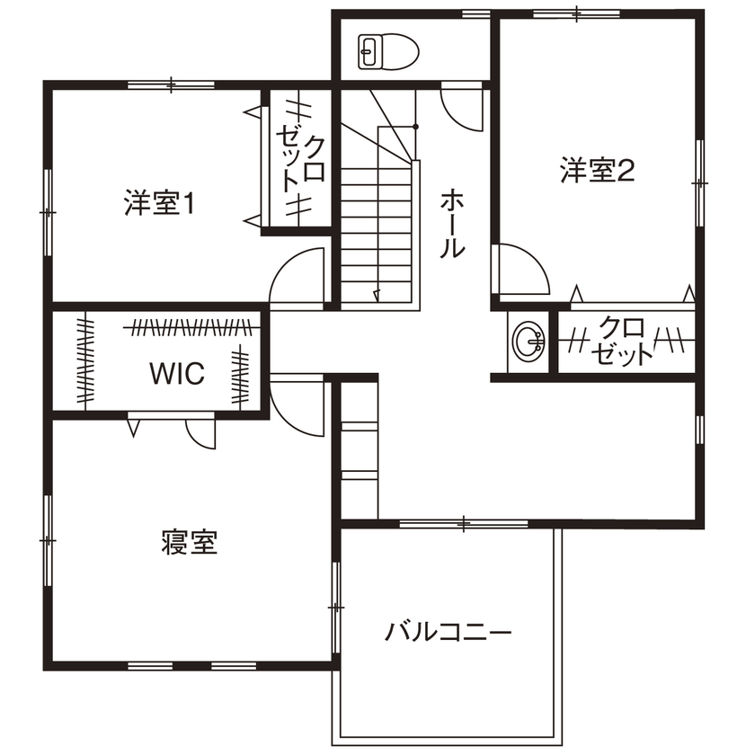 グッドリビング 【1000万円台/30坪台/間取り図有】モミの木の心地よさを楽しむ家。「叶えたいことは全部叶いました」の間取り図（4LDK）2階