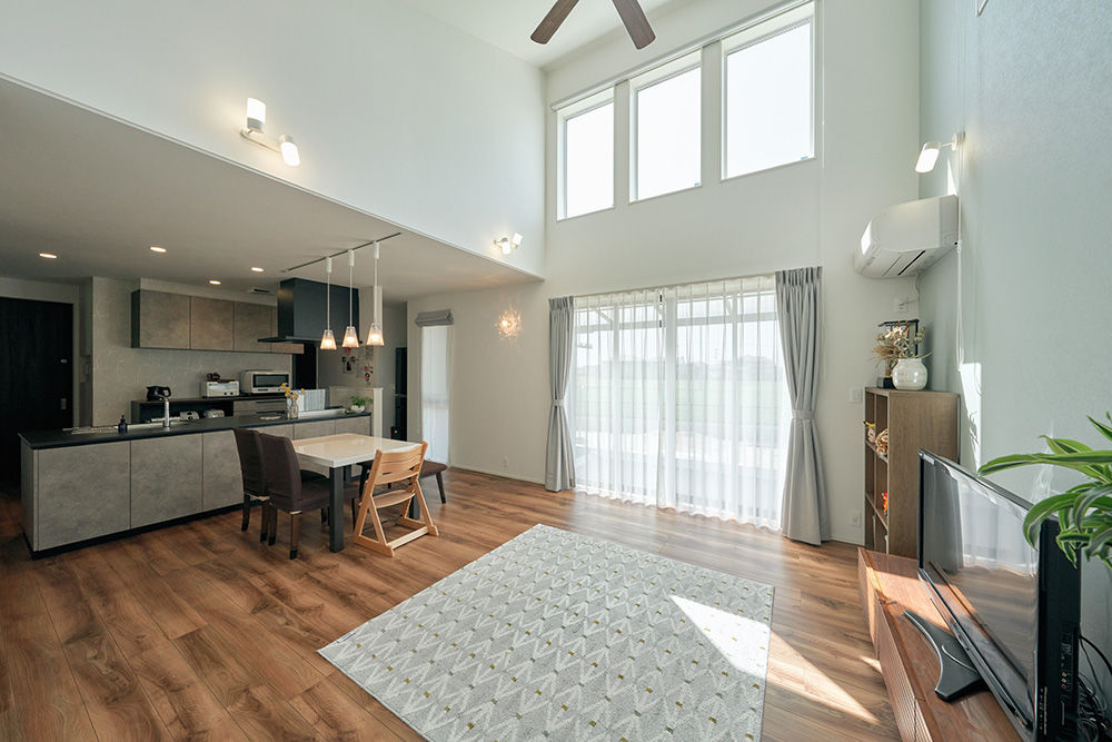 ライフデザイン・カバヤ 実家裏手の田んぼを宅地転用。敷地の広さを生かせる平屋のアイデアの建築実例画像3