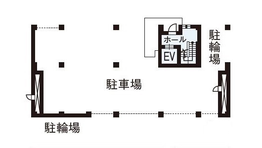 ダイワハウス 【313坪/夫婦+子ども2人/間取り図あり】連続窓が街並みに映える賃貸・事務所併用住宅　写真10点掲載の間取り図（5K以上）1階