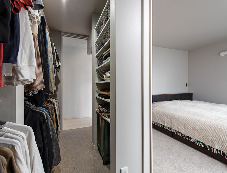 ダイワハウス 【36坪/夫婦＋犬1匹/間取り図あり】無垢板張り天井の大空間LDK　天然木とタイルが調和するシックモダンな家の建築実例画像6