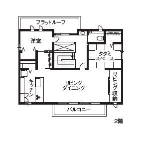 ダイワハウス 【52坪/夫婦/間取り図あり】ビルトインガレージの愛車を眺めて暮らす家　写真9点掲載の間取り図（3LDK）2階