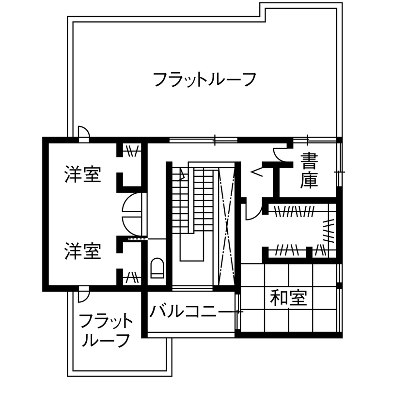 ダイワハウス 【55坪/夫婦＋子ども1人/間取り図あり】　視界に入る全てを美しく整えて暮らしたい　写真10点掲載の間取り図（3LDK）2階