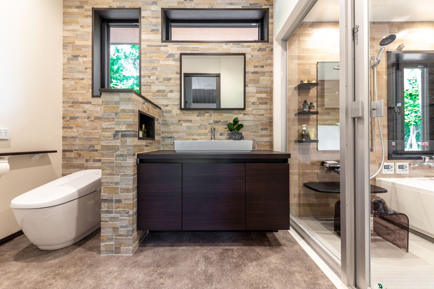 ダイワハウス 【28坪/夫婦＋犬/間取り図あり】森に抱かれて四季の自然を楽しむ平屋の別荘　写真7点掲載の建築実例画像5