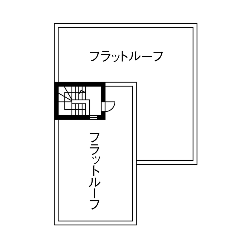 ダイワハウス 【52坪/2人暮らし/間取り図あり】　友人が集う隠れ家バーのような家　写真10点掲載の間取り図（2LDK）屋上