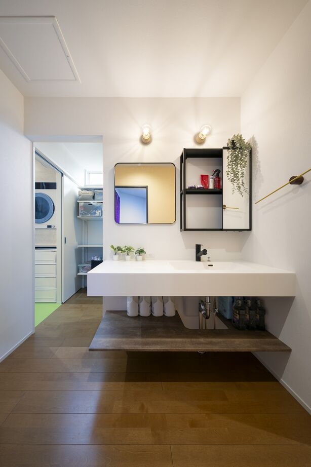 アルネットホーム 【間取り有】平屋＋スキップフロアの1.5階建ての家。子どもに目が届く安心立体空間の建築実例画像6