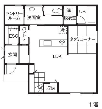 アルネットホーム 【間取り有】猫も人もあたたかく包むやさしい極暖の家の間取り図（3LDK）1階